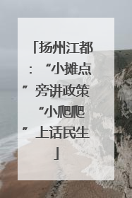 扬州江都：“小摊点”旁讲政策 “小爬爬”上话民生