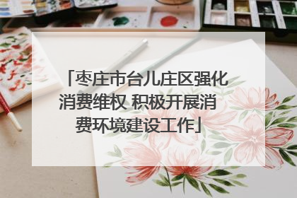 枣庄市台儿庄区强化消费维权 积极开展消费环境建设工作
