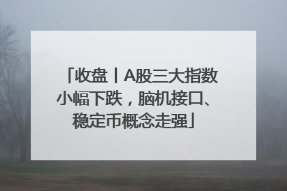 收盘丨A股三大指数小幅下跌，脑机接口、稳定币概念走强