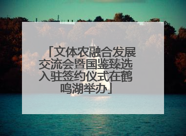 文体农融合发展交流会暨国鉴臻选入驻签约仪式在鹤鸣湖举办