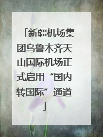 新疆机场集团乌鲁木齐天山国际机场正式启用“国内转国际”通道