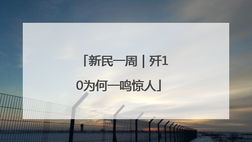 新民一周｜歼10为何一鸣惊人
