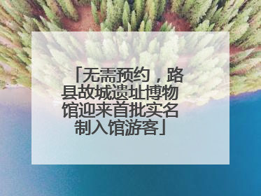 无需预约，路县故城遗址博物馆迎来首批实名制入馆游客