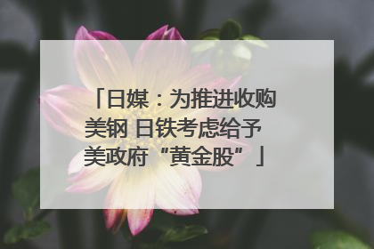 日媒：为推进收购美钢 日铁考虑给予美政府“黄金股”