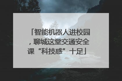 智能机器人进校园，聊城这堂交通安全课“科技感”十足