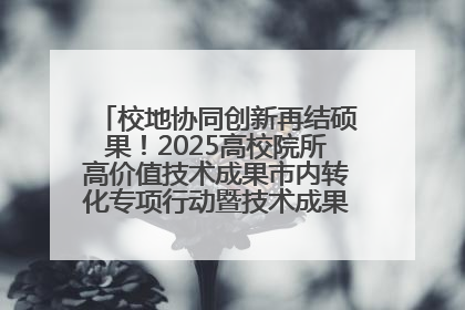 校地协同创新再结硕果！2025高校院所高价值技术成果市内转化专项行动暨技术成果项目路演对接会举办