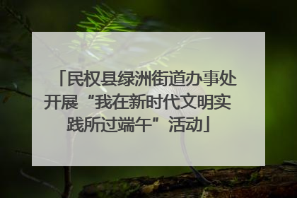 民权县绿洲街道办事处开展“我在新时代文明实践所过端午”活动