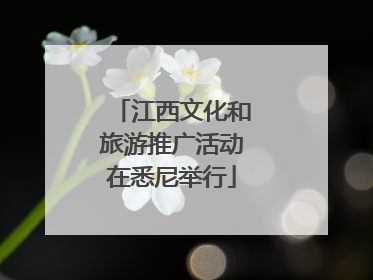 江西文化和旅游推广活动在悉尼举行