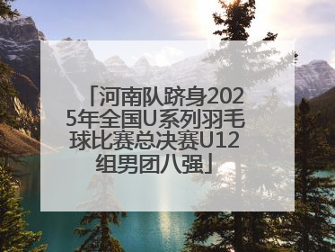 河南队跻身2025年全国U系列羽毛球比赛总决赛U12组男团八强