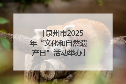 泉州市2025年“文化和自然遗产日”活动举办