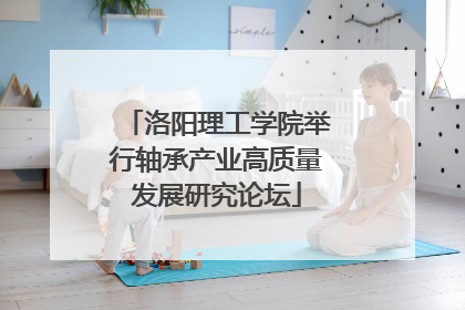 洛阳理工学院举行轴承产业高质量发展研究论坛
