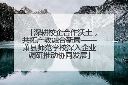 深耕校企合作沃土，共拓产教融合新局——萧县师范学校深入企业调研推动协同发展