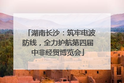 湖南长沙：筑牢电波防线，全力护航第四届中非经贸博览会