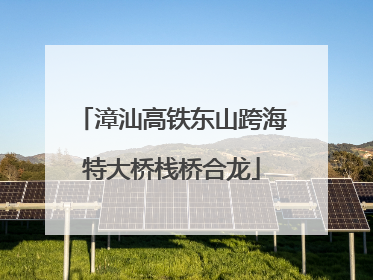漳汕高铁东山跨海特大桥栈桥合龙