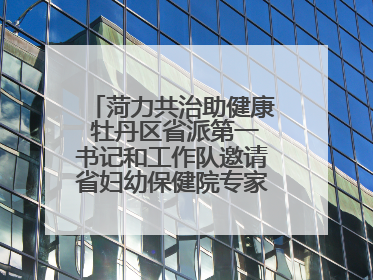 菏力共治助健康 牡丹区省派第一书记和工作队邀请省妇幼保健院专家开展义诊活动