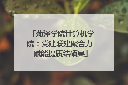 菏泽学院计算机学院：党建联建聚合力 赋能提质结硕果