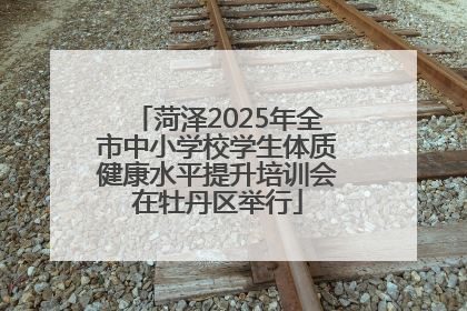 菏泽2025年全市中小学校学生体质健康水平提升培训会在牡丹区举行