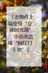 老物件上墙变身“立体时光簿”，小巷改造成“网红打卡地”