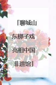 聊城山东梆子戏亮相中国非遗馆