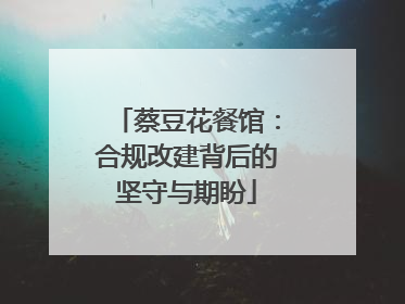 蔡豆花餐馆：合规改建背后的坚守与期盼