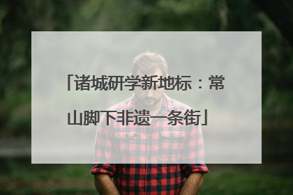 诸城研学新地标：常山脚下非遗一条街