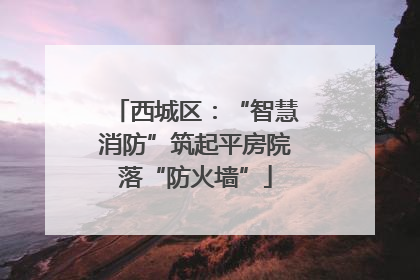 西城区：“智慧消防”筑起平房院落“防火墙”