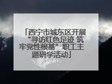 西宁市城东区开展“寻访红色足迹 筑牢党性根基”职工主题研学活动