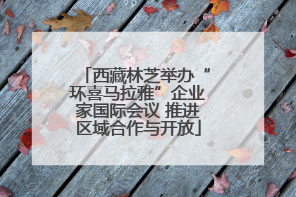 西藏林芝举办“环喜马拉雅”企业家国际会议 推进区域合作与开放