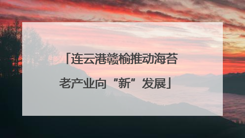 连云港赣榆推动海苔老产业向“新”发展