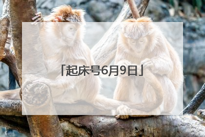 起床号6月9日