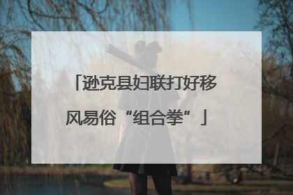 逊克县妇联打好移风易俗“组合拳”