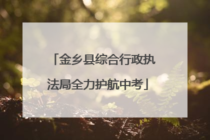 金乡县综合行政执法局全力护航中考