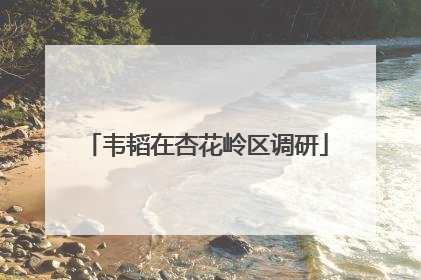 韦韬在杏花岭区调研