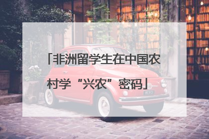 非洲留学生在中国农村学“兴农”密码