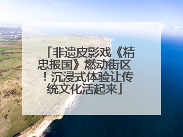 非遗皮影戏《精忠报国》燃动街区！沉浸式体验让传统文化活起来