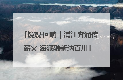 镜观·回响｜浦江奔涌传薪火 海派融新纳百川