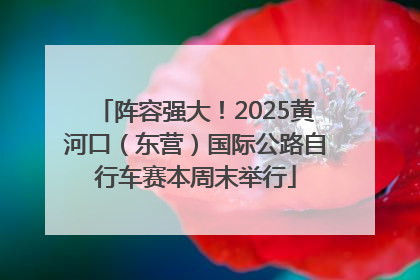 阵容强大！2025黄河口（东营）国际公路自行车赛本周末举行