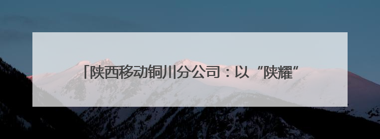 陕西移动铜川分公司：以“陕耀”党建品牌为引擎 绘就文明单位创建新画卷——全国文明单位创建纪实