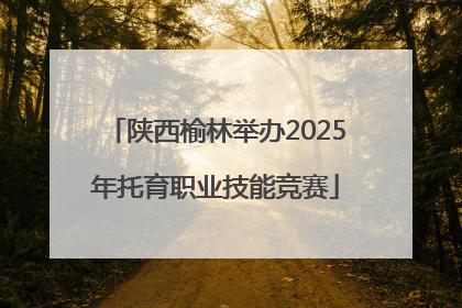 陕西榆林举办2025年托育职业技能竞赛
