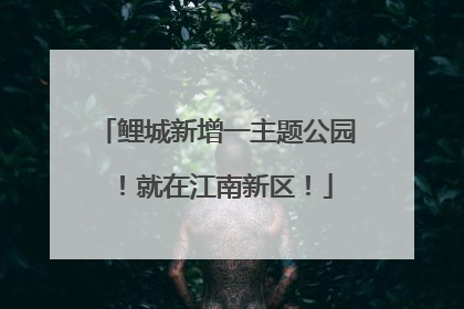 鲤城新增一主题公园！就在江南新区！