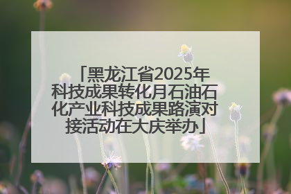 黑龙江省2025年科技成果转化月石油石化产业科技成果路演对接活动在大庆举办