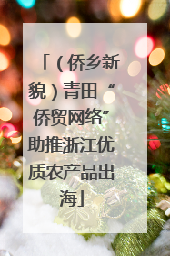 （侨乡新貌）青田“侨贸网络”助推浙江优质农产品出海