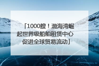 1000艘！渤海湾崛起世界级船舶租赁中心 促进全球贸易流动