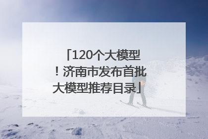 120个大模型！济南市发布首批大模型推荐目录