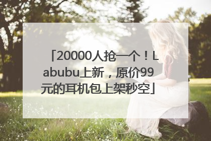 20000人抢一个！Labubu上新，原价99元的耳机包上架秒空