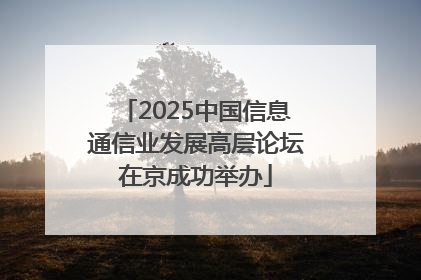 2025中国信息通信业发展高层论坛在京成功举办