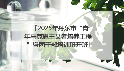 2025年丹东市“青年马克思主义者培养工程”暨团干部培训班开班