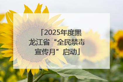 2025年度黑龙江省“全民禁毒宣传月”启动