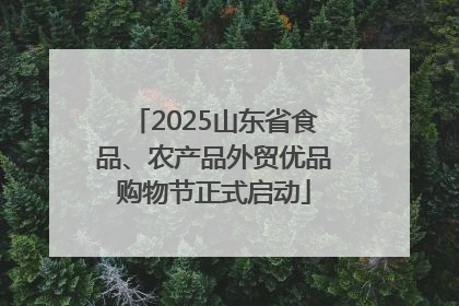 2025山东省食品、农产品外贸优品购物节正式启动