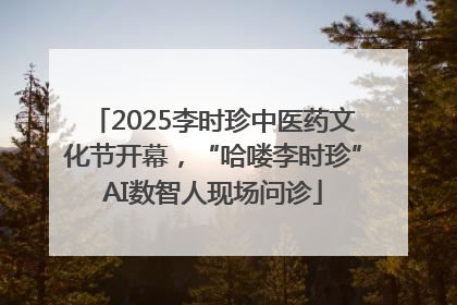 2025李时珍中医药文化节开幕，“哈喽李时珍”AI数智人现场问诊